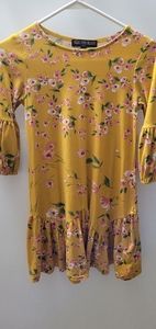 Three pink heart dress kid size medium